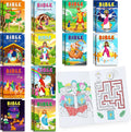BenLouis 24 Pcs Christian Mini Coloring Books Kids Bible Verse Religious Party Favors Small Activity Books Bulk for Kids Operation Christmas Child Sunday School Goodie Bags Stuffers Gifts Travel