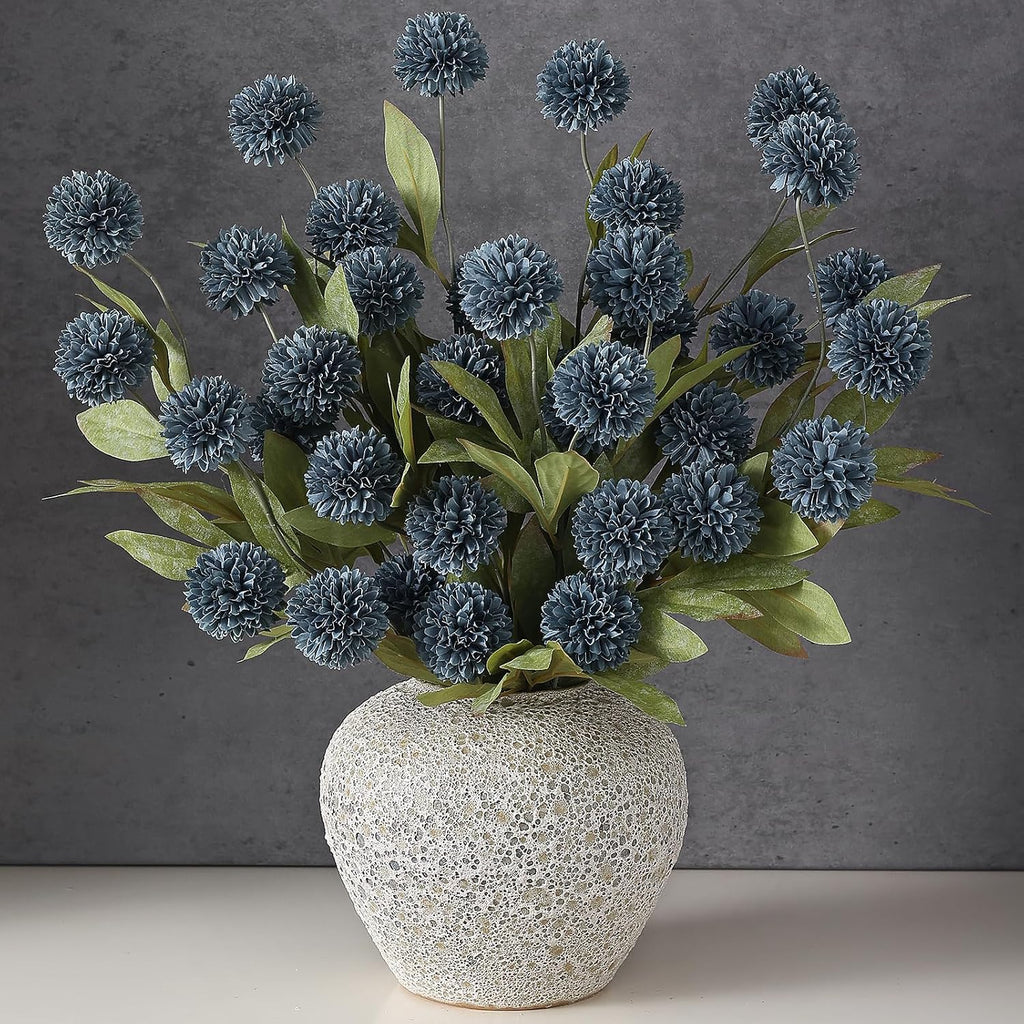 27"artificial pompon mum silk flower stems for vase, main product view