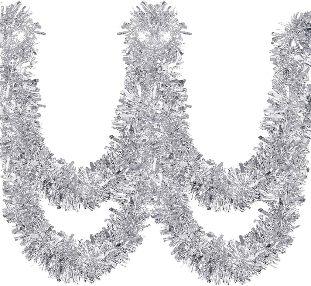 ceenna 150 feet christmas tinsel garland metallic twist, main product view