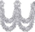 ceenna 150 feet christmas tinsel garland metallic twist, main product view