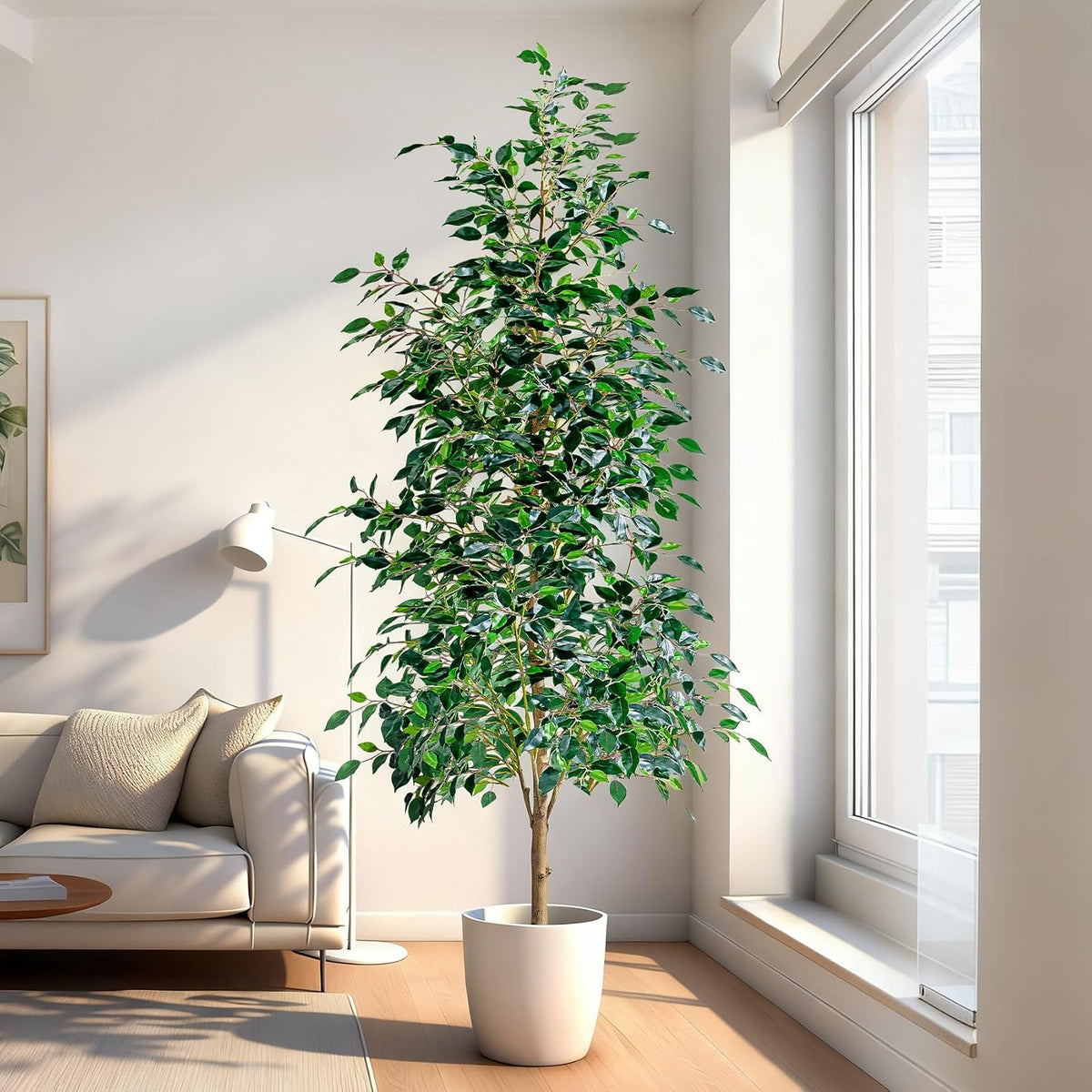 bailikang 6ft artificial ficus trees indoor faux trees, main product view