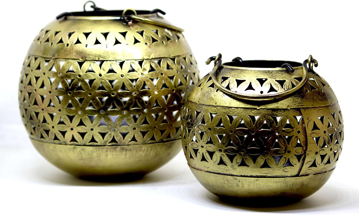 Decorative Brass Bowls with Floral Design Decorative Showpiece T-Light Candle Holder