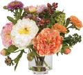 nearly natural 10 in artificial peony arrangement in, main product view