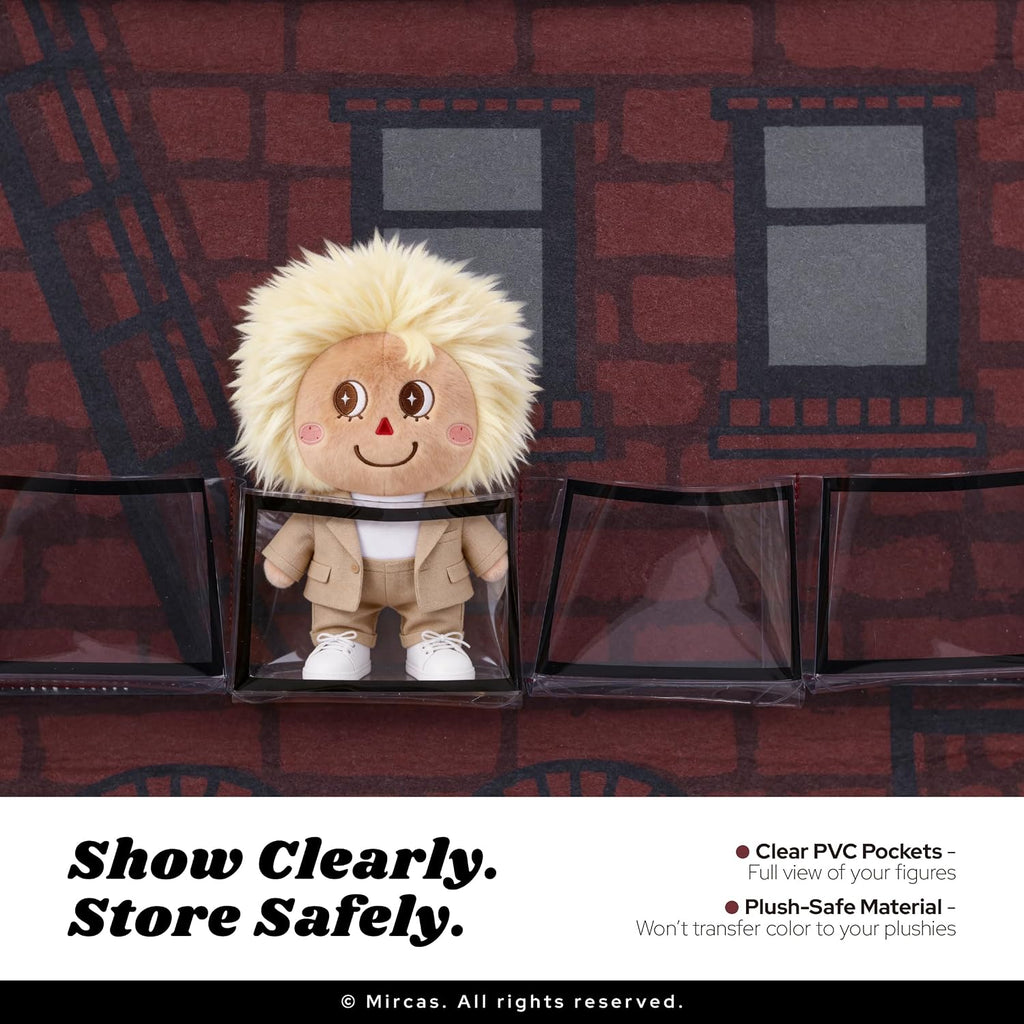 hanging display storage compatible with labubu dolls (no, close-up detail