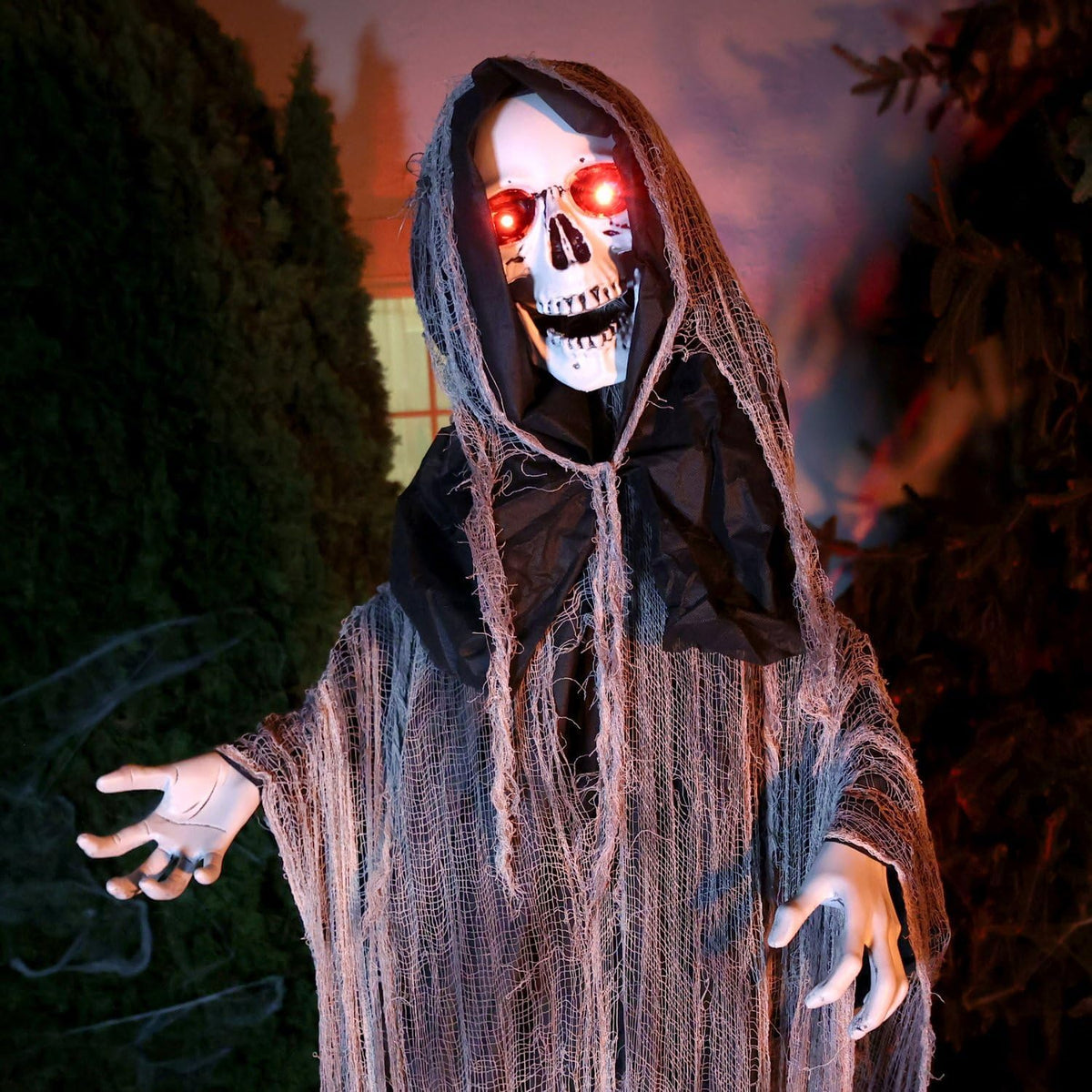 Haunted Hill Farm 7.1-Ft. Reaper Halloween Animatronic