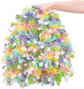 33FT Easter Tinsel Garland Colorful Metallic Twist Foil Tinsel Garland with Confetti Spring Hanging Garland for Easter Party Door Tree Indoor Outdoor Decoration