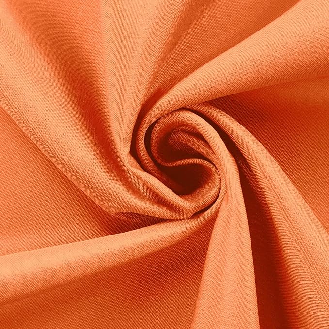 Efavormart 54x54 Orange Wholesale Linens Seamless Polyester Square Linen Tablecloth for Wedding Banquet Party Restaurant