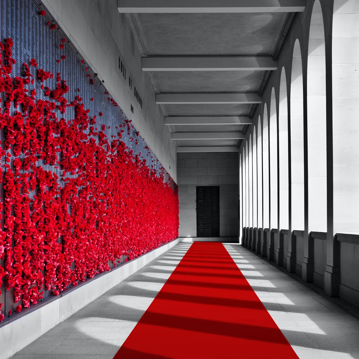EZLucky Red Carpet Runner for Party, 2.6X15 ft, 130 GSM Felt Non-Woven Fabric, Hollywood Red Carpet for Event, Aisle Runner for Wedding Ceremony, Movie Theme Party Decorations, Red Runway Rug for Prom