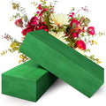 Max Shape Pack of 2 Large Size Floral Foam Blocks for Fresh and Artificial Flowers (9” L x 4” W), Wet Florist Foam Blocks for Wedding Holiday Decorations (2 Pack)