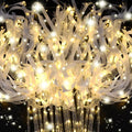 200PCS Light up Wands for wedding, Wedding Wands Streamers with 3 Colorful Flashing Modes, Fairy Wands, LED Silk Fairy Wand with Bells for Wedding, New Year, Thanksgiving, Concert