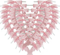 50pcs 2.5" Light Pink Polyester Satin Ribbon Bows with Twist Ties for Gift Wrapping Packing Easter Rabbit Decoration (Lt.Pink)