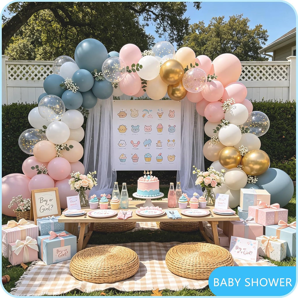 balloon arch stand kit for party backdrop decoration showing dimensions