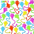 100PCS Sticky Hands Birthday Party Favors for Kids 4-8 8-12 Summer Goodie Bag Stuffers Classroom Treasure Box Toys Carnival Prizes Bulk Mini Treat Trinket Pinata Fillers Back to School Students Gifts