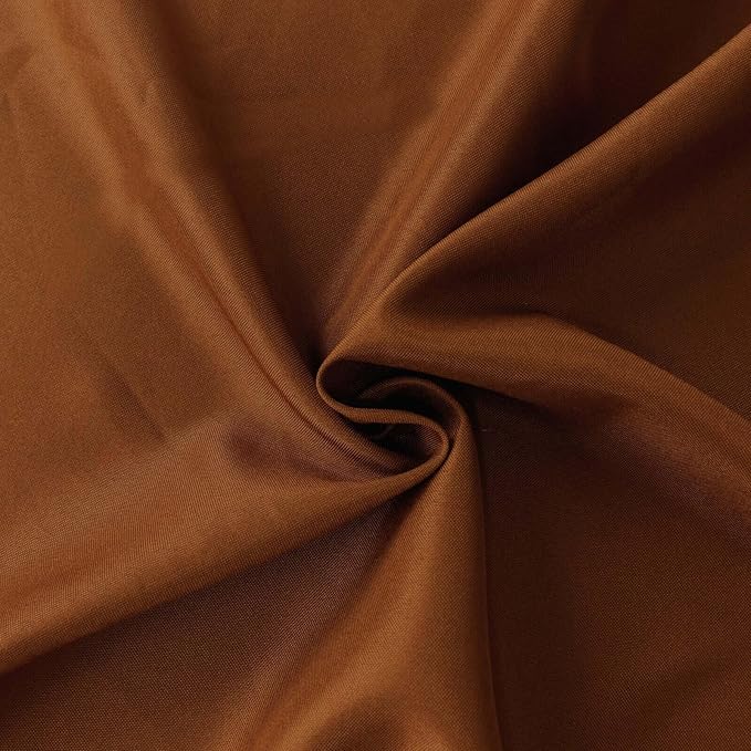 Efavormart 90" Cinnamon Brown Wholesale Linens Polyester Square Linen Tablecloth for Kitchen Dining Catering Wedding Birthday Party Events