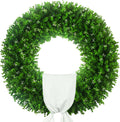 32'' large boxwood wreath, foldable green wreath with, main product view