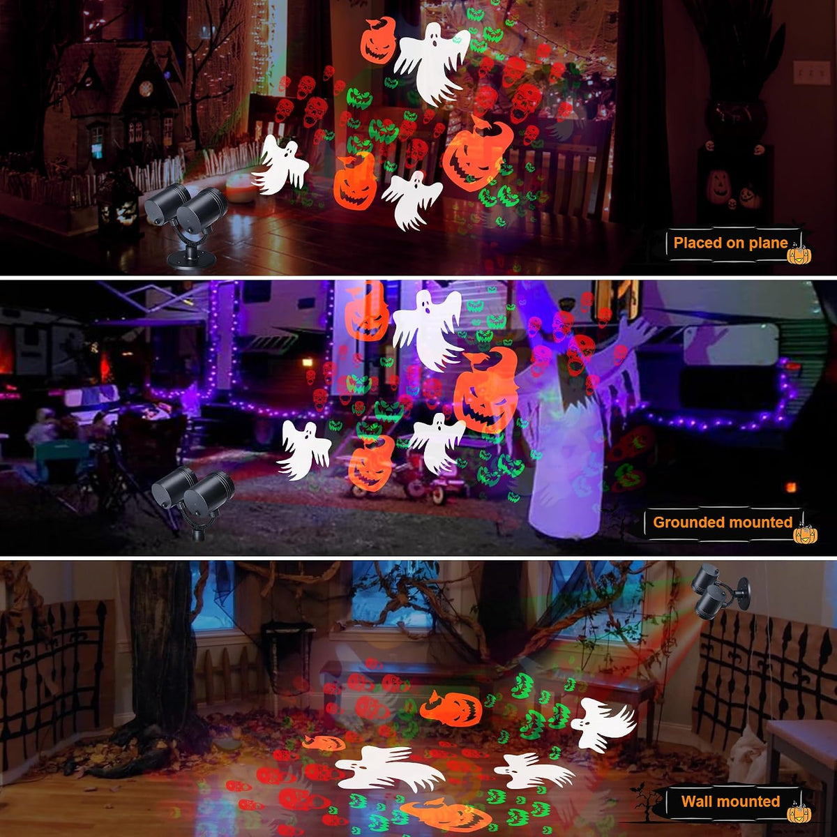 Halloween Lights Projector, Halloween Decorations Lighting Projector, with Ti...