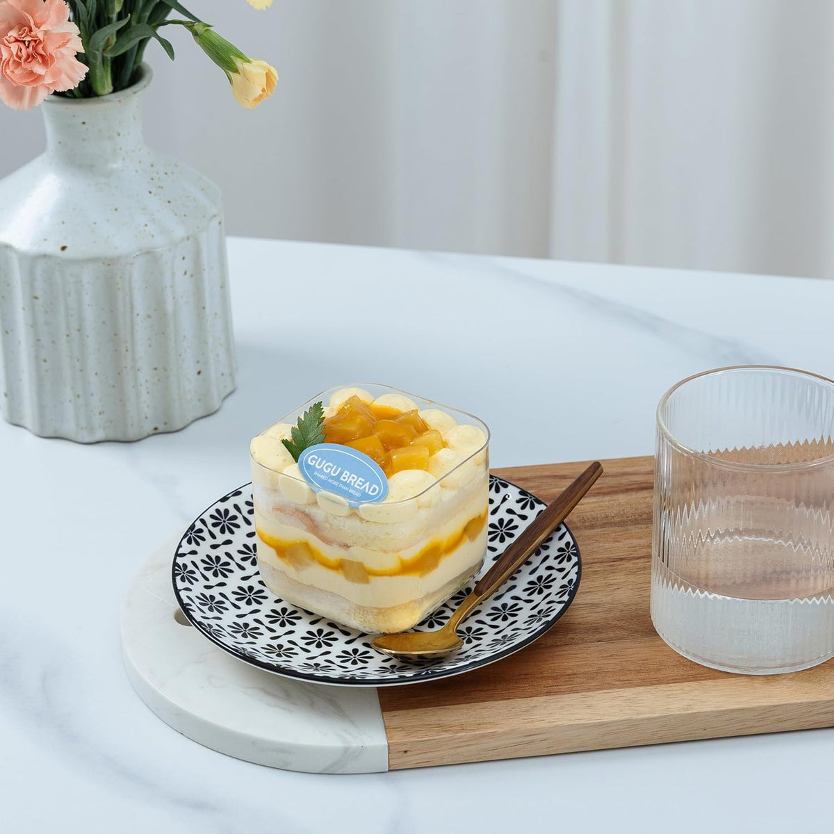 LEHAHA Ceramic 6'' Appetizer Plates Set of 6, Small Dessert/Salad Pla...