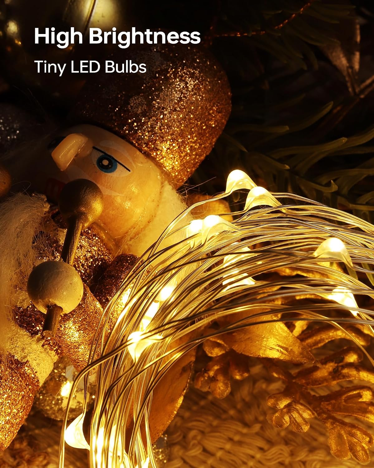 16 Pack Fairy Lights Battery Operated 7ft 20 LED String Lights Mini Twinkle Lights Silver Wire Firefly Starry Lights for DIY Mason Jar Wedding Centerpiece Table Party Christmas Decorations, Warm White