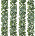 eucalyptus garland with white flowers 4 packs 5.9ft, main product view