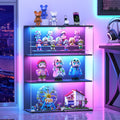 versiontech. glass display cabinet with rgb led lights, main product view