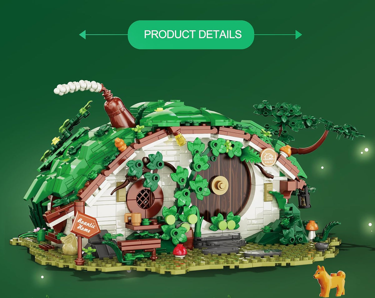 bag end dwarf hole building blocks set (1088, front angle view