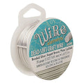 The Beadsmith Wire Elements Craft Wire – Tarnish Resistant, Soft Temper, Round, Brush Silver Color – 0.81mm, 20 Gauge, 6 Yard Spool – Jewelry Making, Wire Wrapping, Floral, & Other DIY Crafts
