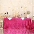 SquarePie Sequin Tablecloth 50 x 72 Inch Hot Pink Glitter Table Linen for Wedding Party