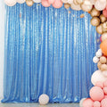 ShinyBeauty Sequin Curtain Baby Blue 4FTx8FT Sequin Photo Backdrop Baby Blue Sequin Backdrop Curtain Glitter Photography Backdrop Bridal Shower Backdrop for Wedding