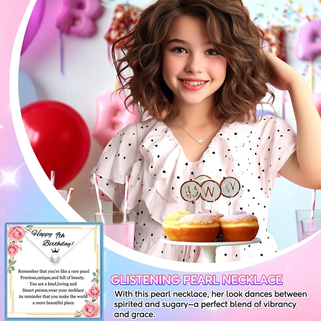 Birthday Gifts for 9 Year Old Girls, Gifts for 9 Year Old Girls, 7 Pieces 9th Beautiful Birthday Gift Basket Set , Cool 9th Decorations Birthday Gift for Daughter, Sister, Niece, Granddaughter.