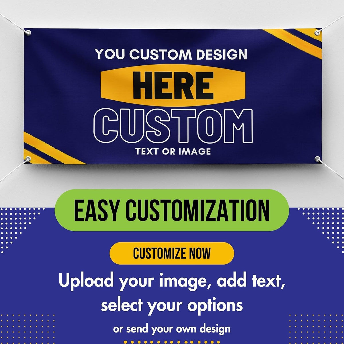 Personalized Custom Vinyl Banner Printing Indoor or Outdoor use 2ft x 5ft Pri...