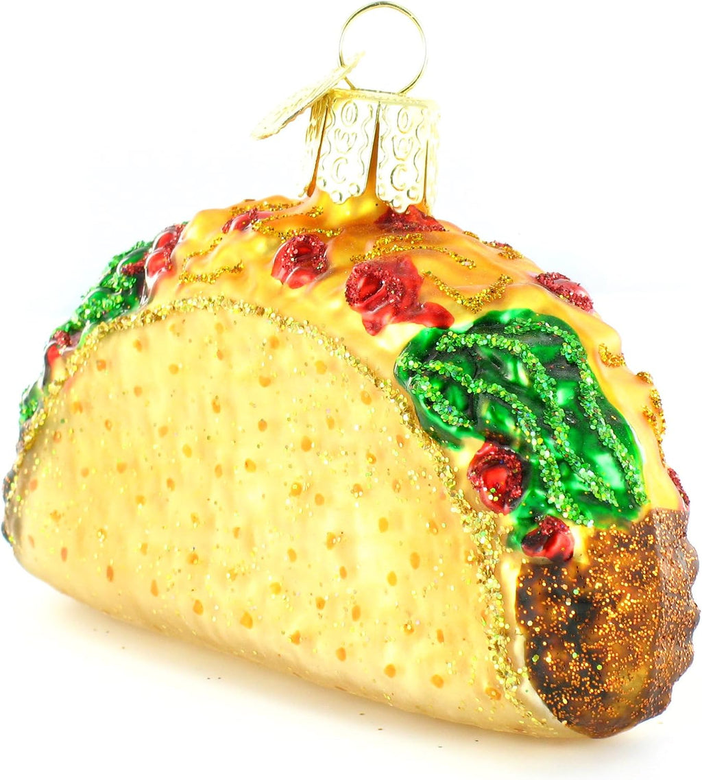 Old World Christmas Ornaments: Taco Glass Blown Ornaments for Christmas Tree (32084)