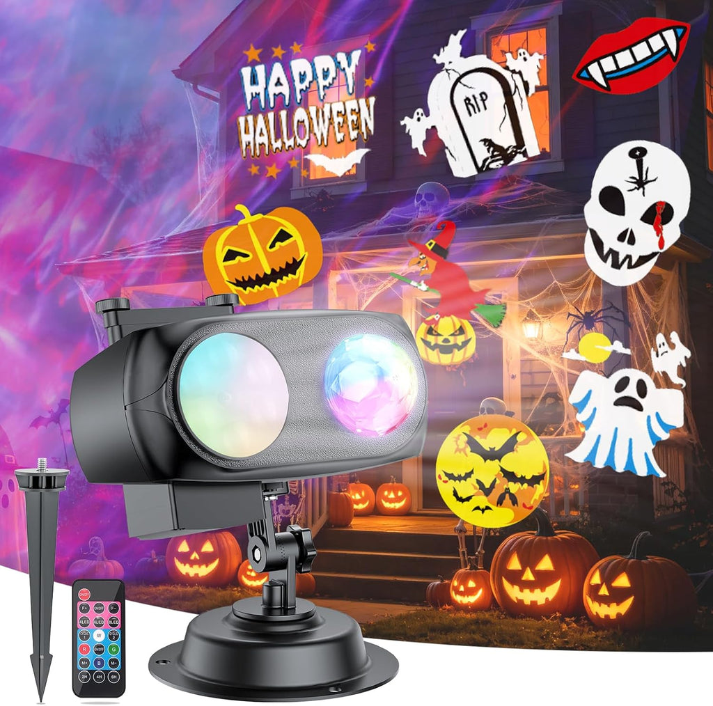 brighter halloween christmas outdoor projector lights with 14, main product view