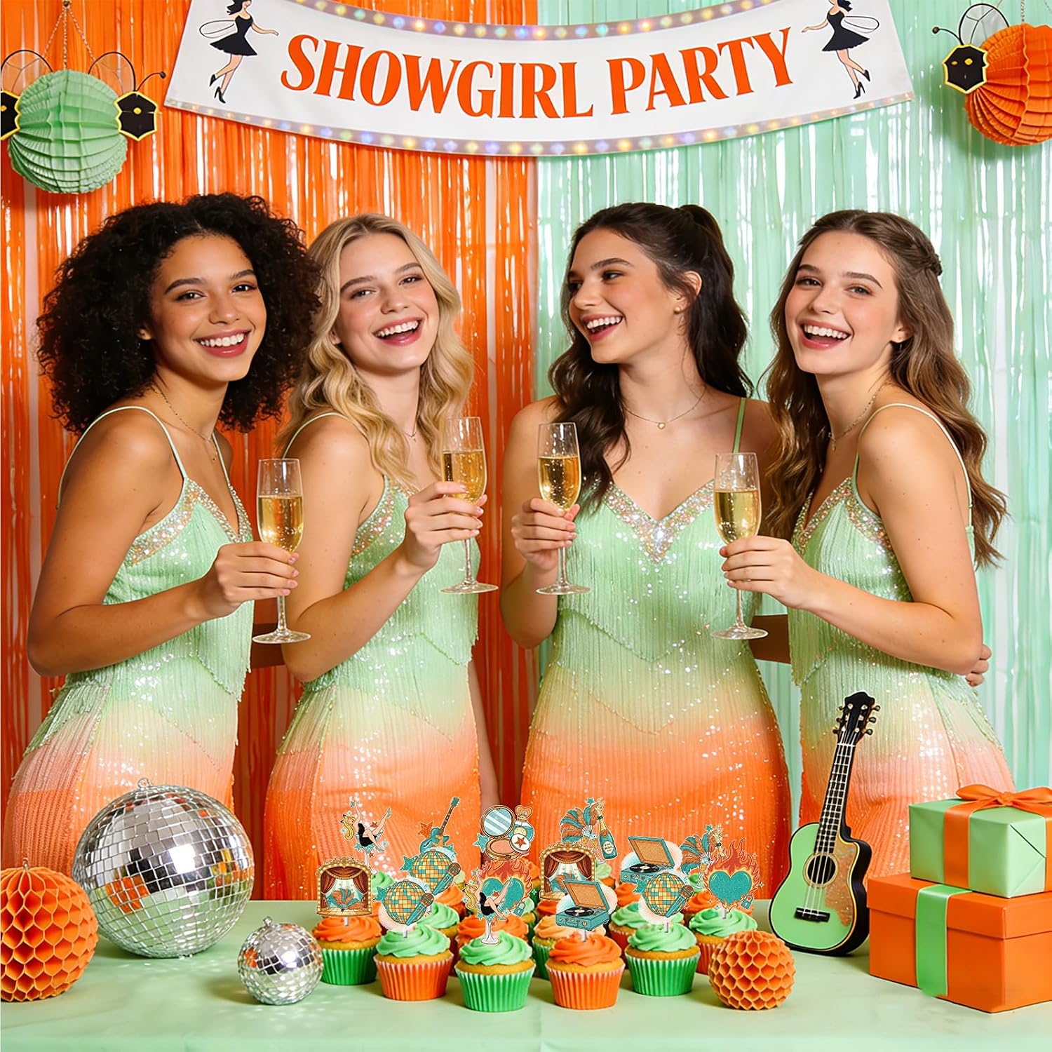 24PCS in My Showgirl Era Cupcake Toppers The Life of A Birthday Girl Party Decorations Showgirl Bachelorette Bridal Shower Themed Party Cupcake Picks Decor Supplies for Women and Girls
