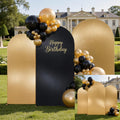 gold black sequin arch backdrop cover 3set 6, main product view