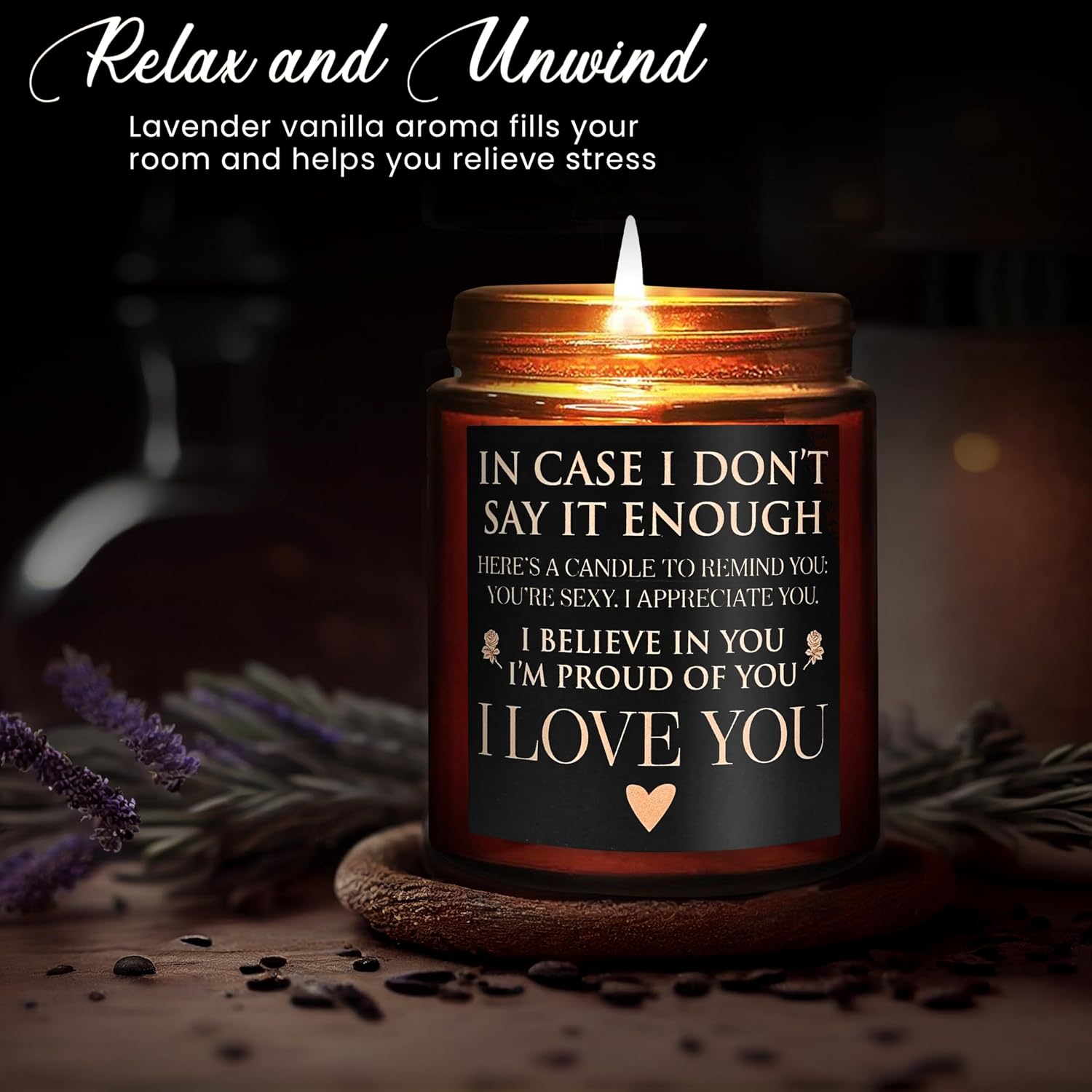 Anniversary Wedding Engagement Scented Soy Candles- Gift for Him Her Girlfriend Boyfriend - Birthday Gifts for Women Men - Mothers Day Love You Gift for Wife - Romantic Valentines for Husband