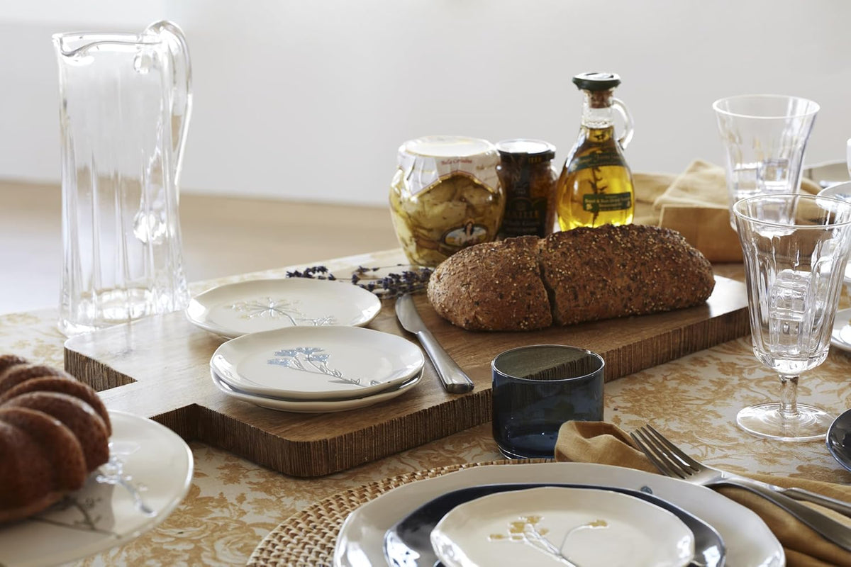 Lenox Wildflowers Tidbit Plate Set for 4, Small 6" Appetizer Plates 4-Piece