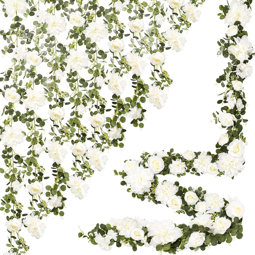 findosom total 12.4ft artificial flowers garlands for decoration shown in use
