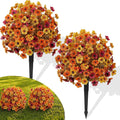 alupssuc 2pcs artificial fall topiary ball flowers for, main product view