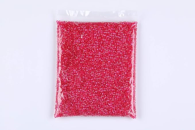 10000 pcs/Pack Wedding Table Scatter Confetti Crystals Acrylic Diamonds Vase Fillers 4.5 mm Rhinestones for Wedding, Bridal Shower, Vase Beads Decorations (Rose red)