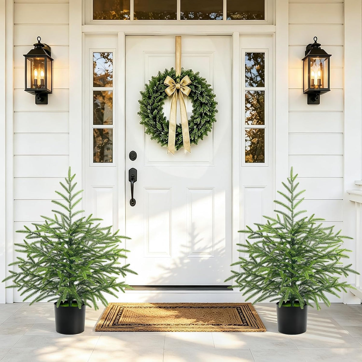 2 ft real touch christmas tree with lights, main product view