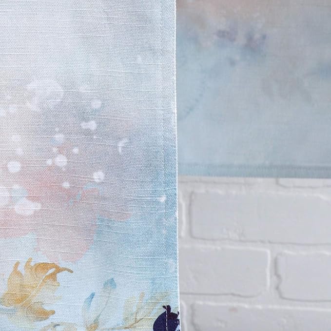 Maison d' Hermine Table Runner 100% Cotton Double Layer Table Runners 108 inches Long Decorative for Home Kitchen Dining Party Wedding Bridal Shower Spring Summer (Lazy Summer Days, 14.50" x 108")