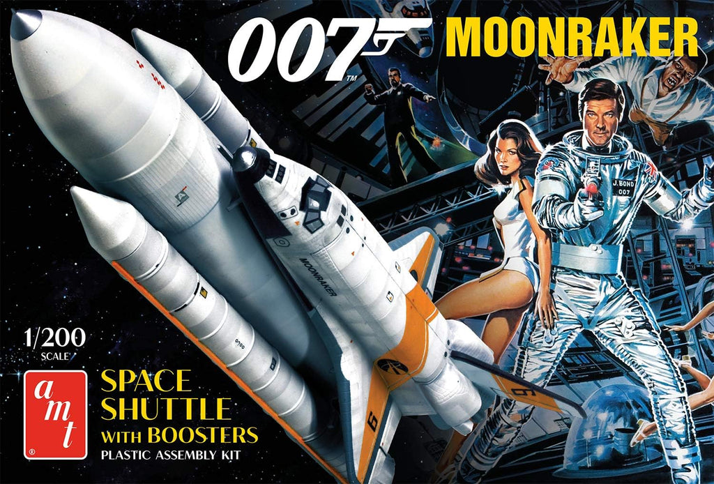 unknown amt moonraker shuttle w/boosters - james bond, side view
