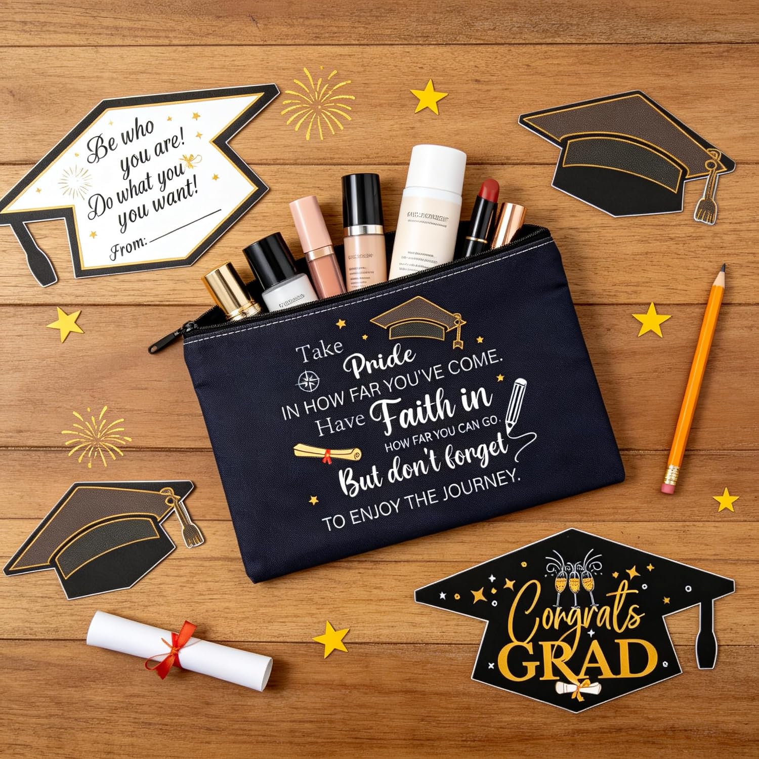 2026 Graduation Gifts for Hers, 12Pcs Graduation Gift Basket Grad Gift Box for High & Middle School Masters College Women Girl Daughter Sister Friend Nurse Granddaughter