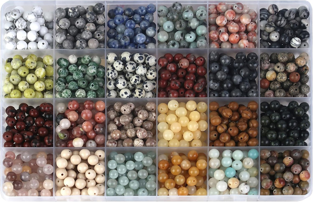 6mm natural stone beads,1mm hole adult for jewelry, main product view