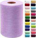 Lavender Tulle Fabric Rolls 6 Inch by 100 Yards (300 feet) Fabric Spool Tulle Ribbon for DIY Lavender Tutu Bow Baby Shower Birthday Easter Party Wedding Decorations Christmas Craft Supplies