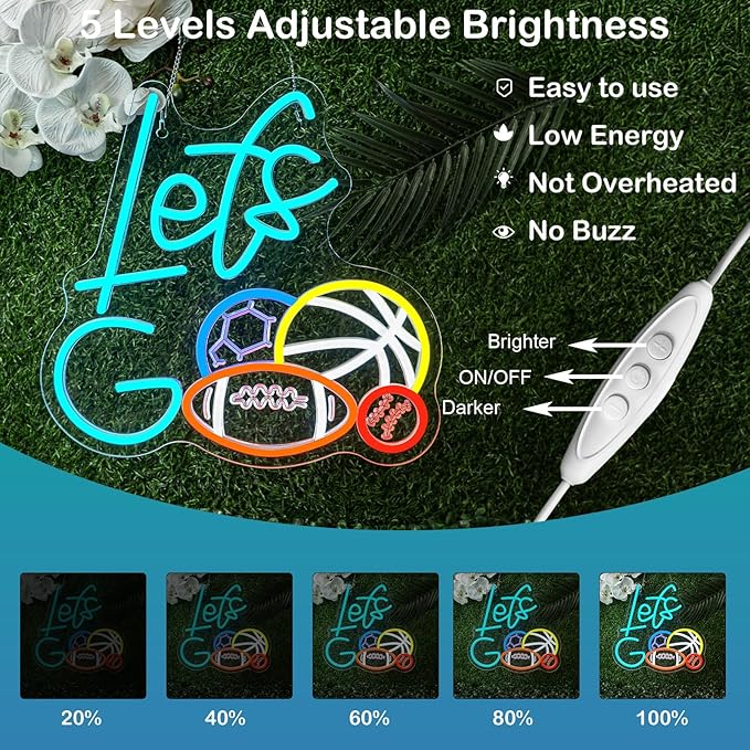 let go neon sign