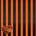 4 Pack Black Orange Fringe Curtain Backdrop, 3.2Ft x 6.6Ft Metallic Tinsel Foil Fringe Streamers Curtains Background for Photo Booth Birthday Baby Shower Party Thanksgiving Christmas Decorations