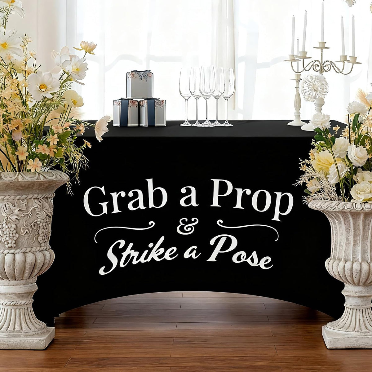 Gilprop Photo Booth Props Tablecloth Spandex Table Cover, Classic, 4ft