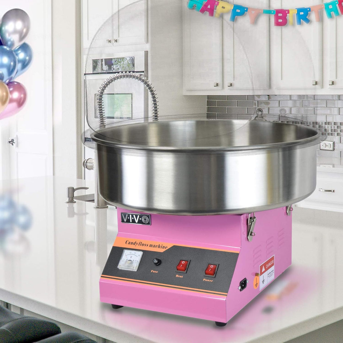 VIVO 1030W Electric Cotton Candy Maker, Easy Home Use