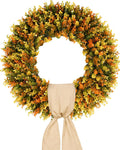 vlorart large fall wreaths for front door, fall, main product view
